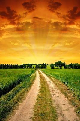 Book cover for Country Road and Beautiful Sunset