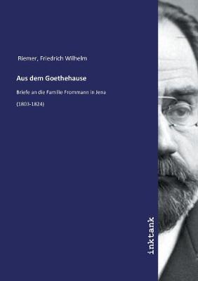 Book cover for Aus dem Goethehause