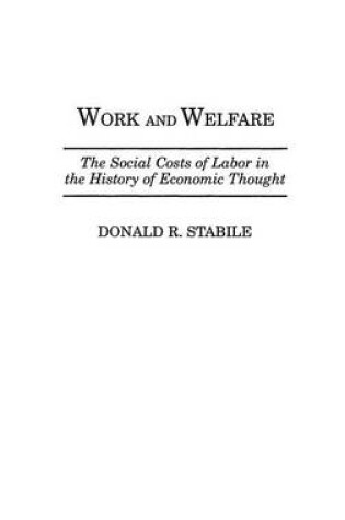 Cover of Work and Welfare