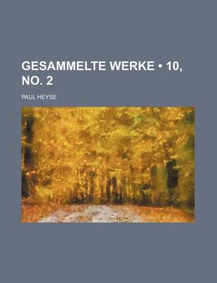 Book cover for Gesammelte Werke (10, No. 2 )