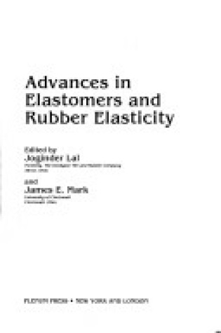 Cover of Advances in Elastomers and Rubber Elasticity