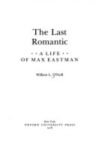 Cover of The Last Romantic