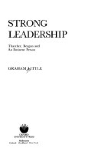 Cover of Strong Leadership