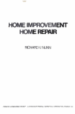 Cover of Home Improvement, Home Repair