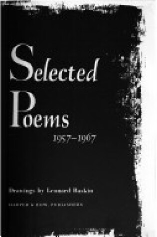 Cover of Selected Poems, 1957-1967