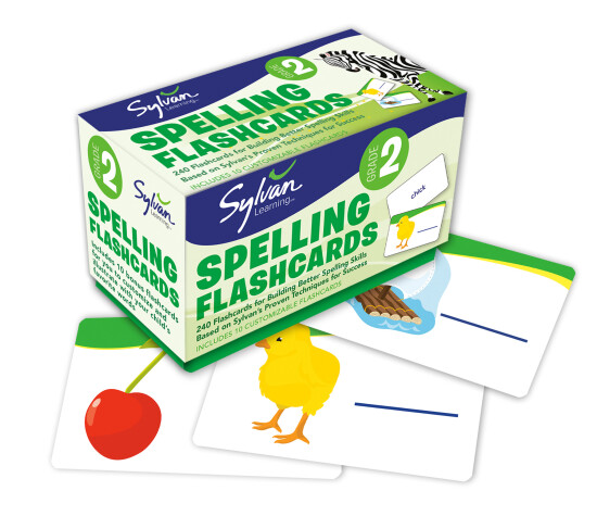 Book cover for Second Grade Spelling Flashcards