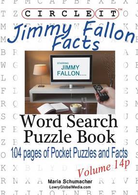 Book cover for Circle It, Jimmy Fallon Facts, Pocket Size, Word Search, Puzzle Book