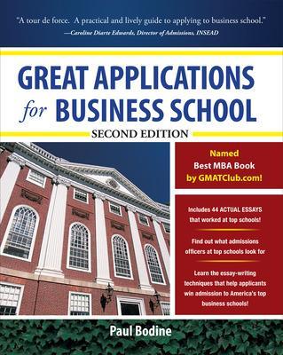 Book cover for Great Applications for Business School, Second Edition