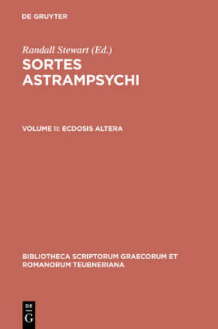 Cover of Sortes Astrampsychi II Ecd Al CB