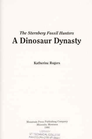 Cover of The Sternberg Fossil Hunters