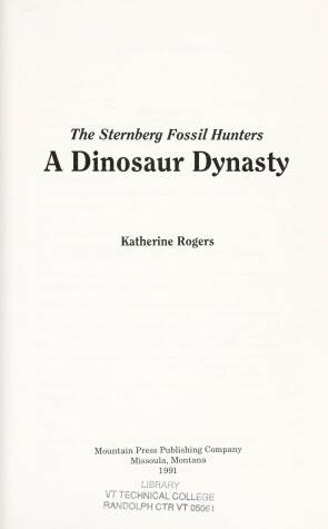 Book cover for The Sternberg Fossil Hunters