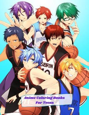Book cover for Anime Coloring Books For Teens