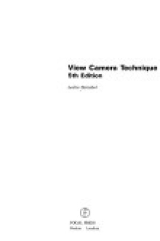 Cover of View Camera Technique