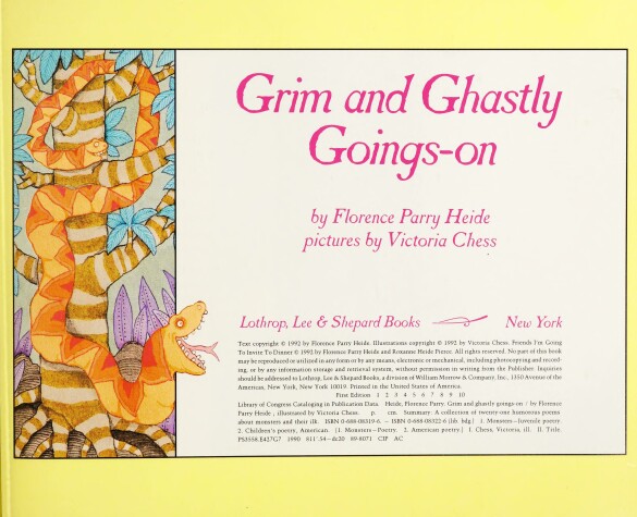 Book cover for Grim and Ghastly Goings-On