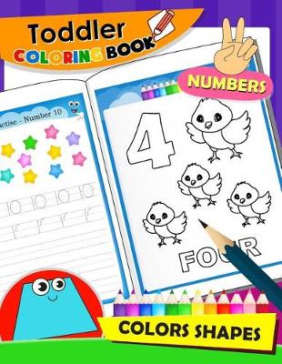 Book cover for Toddler Coloring Book Numbers and Shapes
