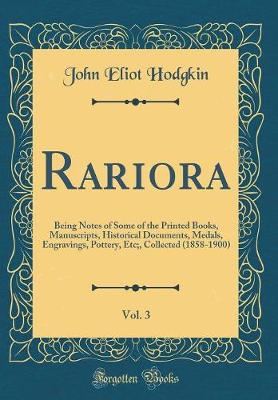 Book cover for Rariora, Vol. 3