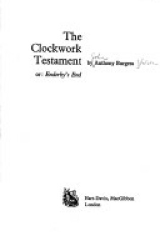 Cover of Clockwork Testament