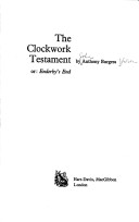 Book cover for Clockwork Testament