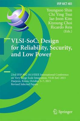 Book cover for VLSI-SoC: Design for Reliability, Security, and Low Power