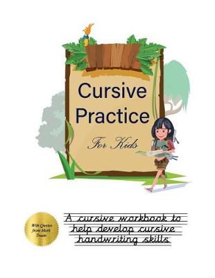 Book cover for Cursive Practice for Kids