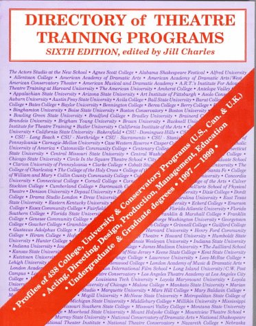 Cover of Directory of Theatre Training Programs