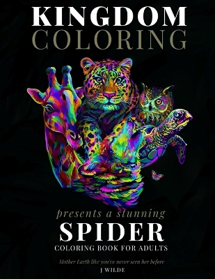 Book cover for A Spider Coloring Book for Adults