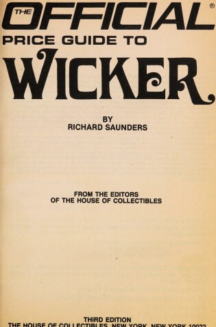 Cover of Wicker 3