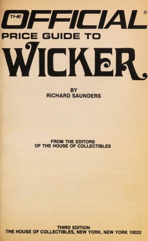 Book cover for Wicker 3