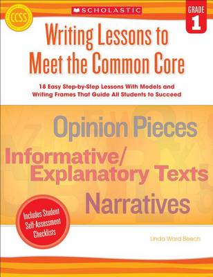 Book cover for Writing Lessons to Meet the Common Core, Grade 1