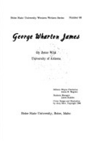 Cover of George Wharton James