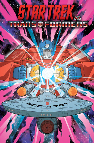 Book cover for Star Trek vs. Transformers