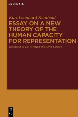 Book cover for Essay on a New Theory of the Human Capacity for Representation