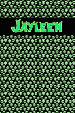 Cover of 120 Page Handwriting Practice Book with Green Alien Cover Jayleen