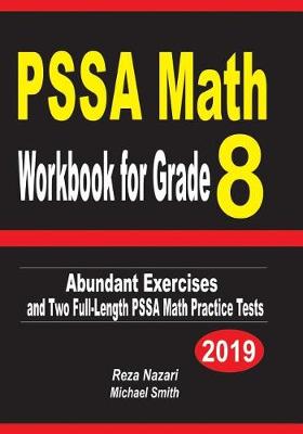 Book cover for PSSA Math Workbook for Grade 8