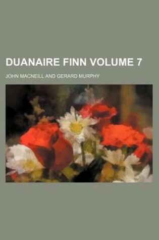 Cover of Duanaire Finn Volume 7