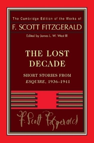 Cover of Fitzgerald: The Lost Decade