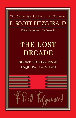 Book cover for Fitzgerald: The Lost Decade