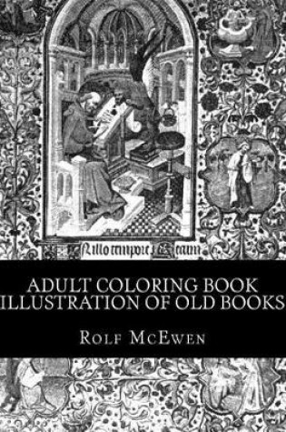 Cover of Adult Coloring Book - Illustration of Old Books