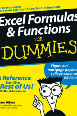 Cover of Excel Formulas and Functions For Dummies