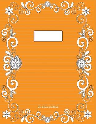 Book cover for Zen Coloring Notebook (orange)