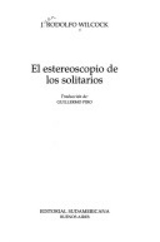 Cover of El Estereoscopio de Los Solitarios