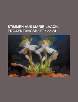 Book cover for Stimmen Aus Marie-Laach. Ergaenzungsheft (22-24)