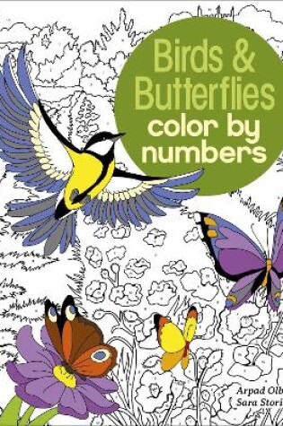 Cover of Birds & Butterflies Color by Numbers