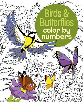 Book cover for Birds & Butterflies Color by Numbers