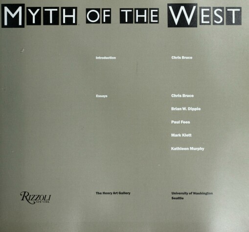 Book cover for Myth of the West