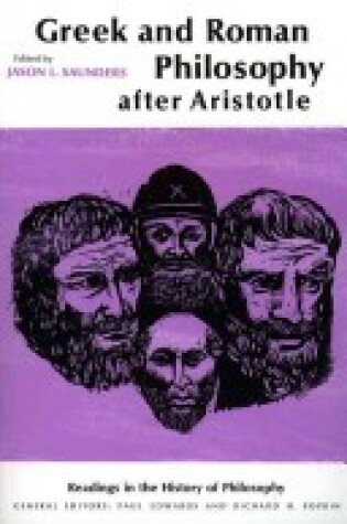 Cover of Greek and Roman Philosophy After Aristotle
