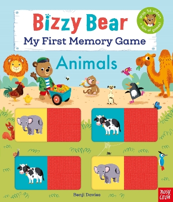 Book cover for Bizzy Bear: My First Memory Game Book: Animals