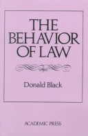 Book cover for Behaviour of Law