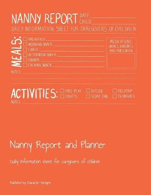 Book cover for Nanny Report and Planner