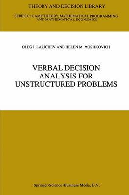 Cover of Verbal Decision Analysis for Unstructured Problems